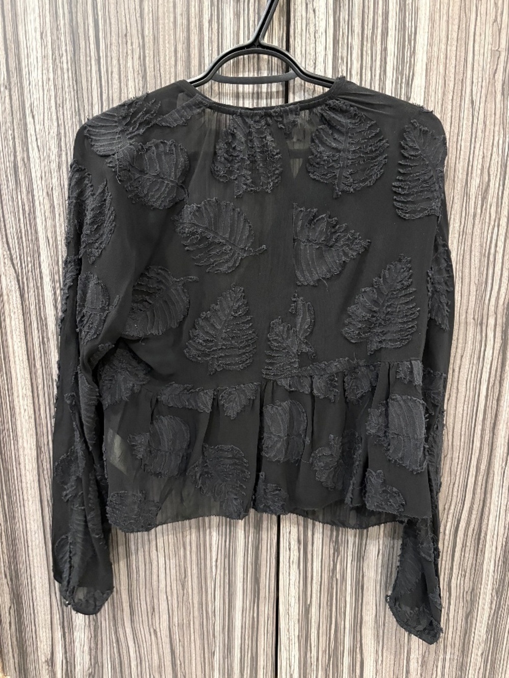 Wilfred silk palm leaf blouse